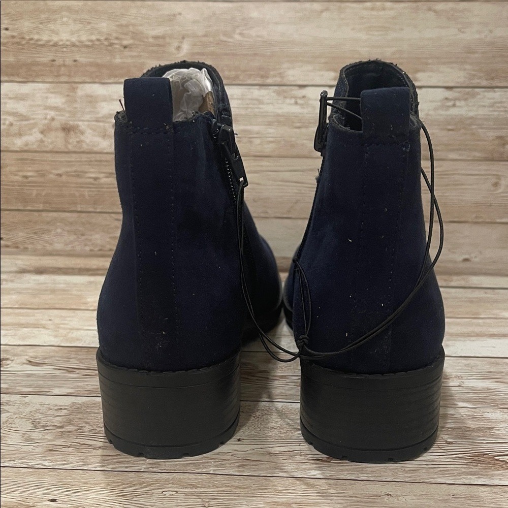 Style & Co Garnerr Dark Navy Suede Ankle Booties Womens 6M NEW - Picture 7 of 9